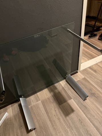 Glazen salontafel