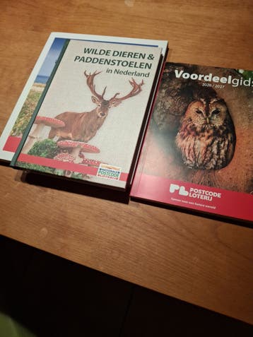 gratis drie nieuwe boekjes postcode loterij w.o voordeelgids