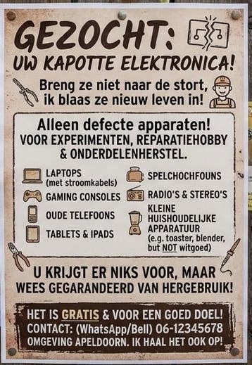 Elektronica gezocht!