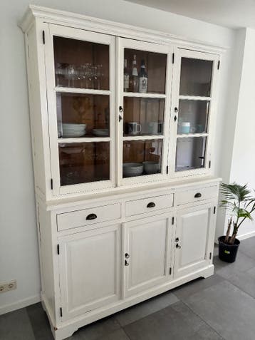 Vitrine kast teak