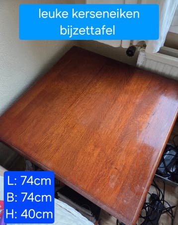 kerseneiken bijzettafel