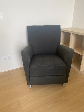 GRATIS Grijze Fauteuil - Comfortabel en Stijlvol