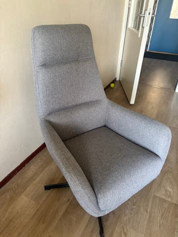 Grijze draaifauteuil