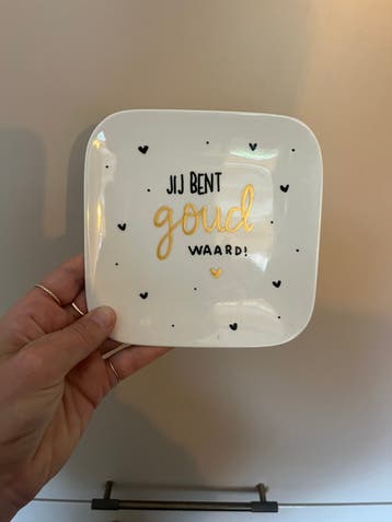 Bordje “jij bent goud waard”