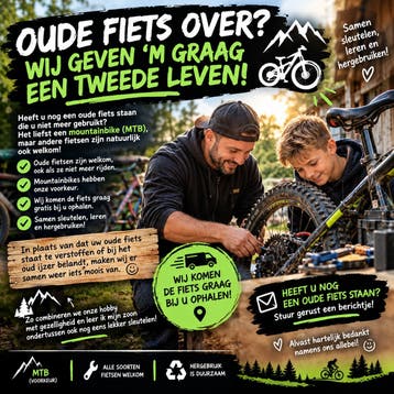 Oude fietsen gezocht! Geef ze een tweede leven!