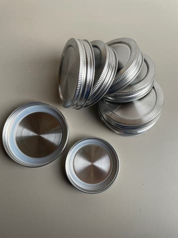 Deksels inmaakglas mason jar