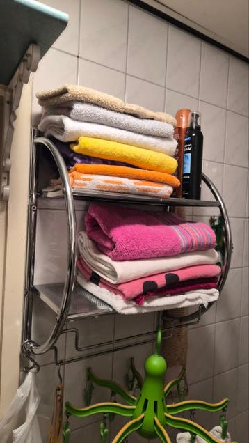 Handdoekenrek badkamer chroom
