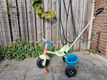 driewieler met afneembare duwstang