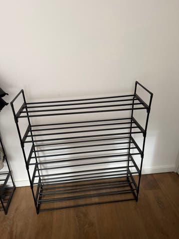 Gratis schoenenrek - Zwart, 6 lagen