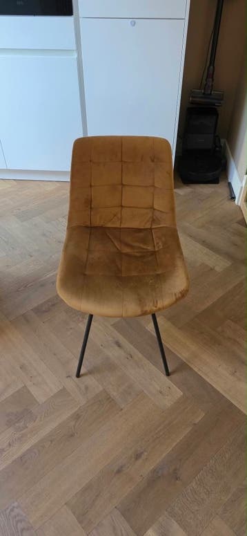 4 stoelen suede