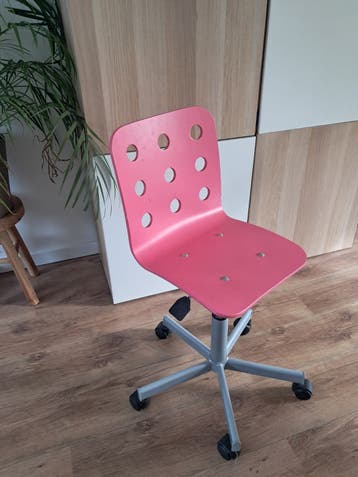 ikea bureaustoel roze