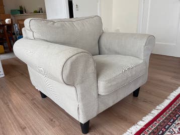 Gratis beige EKTORP fauteuil