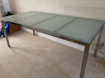 Ikea TORSBY glazen eettafel