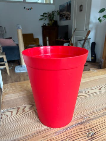 Plastic emmer / vaas voor bloemen
