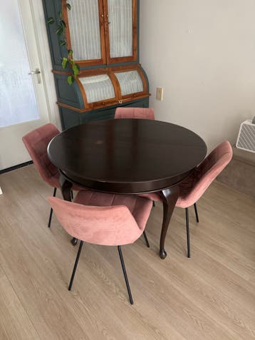 Uitschuifbare eettafel - Rond naar Ovaal (110-150cm)