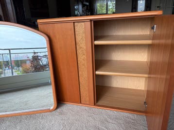 Lage kast met spiegel - 100x46x80 cm