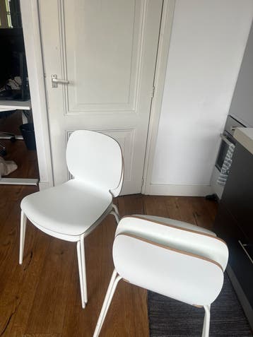 4 witte IKEA eettafelstoelen