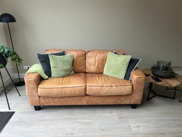 Comfortabele 2-zitsbank van leer