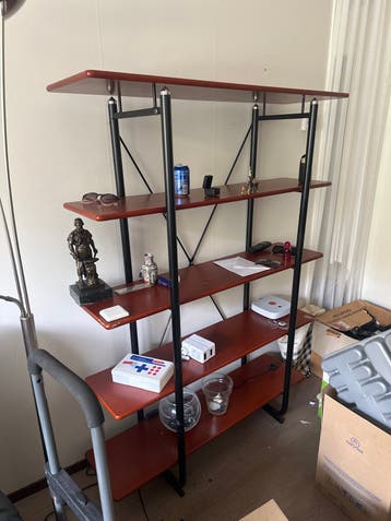 Moderne Boekenkast/Opbergrek met 5 Planken