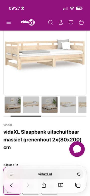 Uitschuifbaar bed 80/200- 160-200 GRATIS