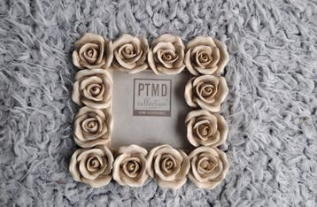 PTMD Fotolijst met rozen - Crème