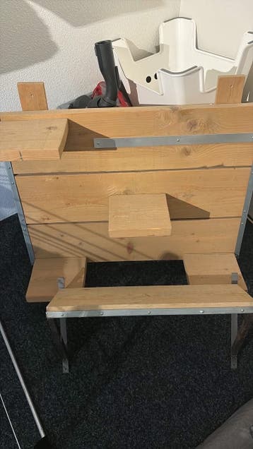 Steigerhouten wandplank en schapje