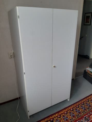 Witte bergkast, 170cm hoog, 90cm breed
