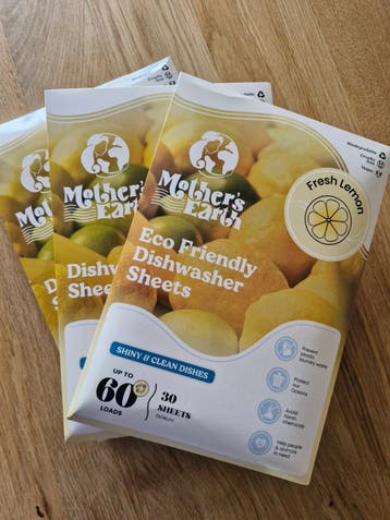 Mother Earth Eco Friendly Vaatwasser Sheets - Fresh Lemon