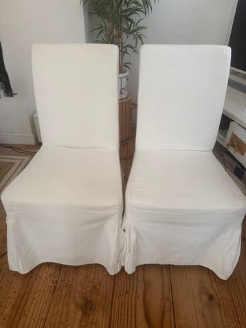 Gratis 6 ikea eetkamerstoelen met afneembare hoezen