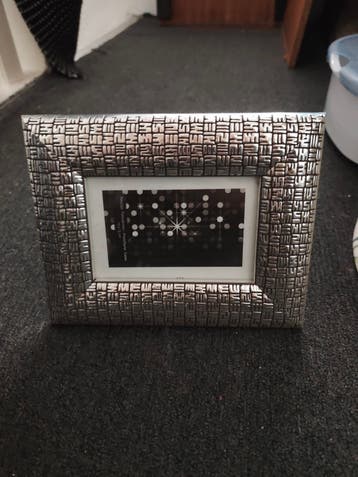 Fotolijst zilverkleurig voor foto 10x15 cm