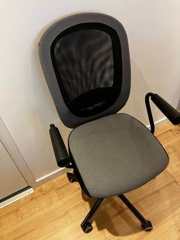 Ikea Bureaustoel - Grijs met Zwart