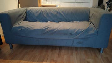 Grijze tweezitsbank (IKEA KLIPPAN) - Gratis afhalen
