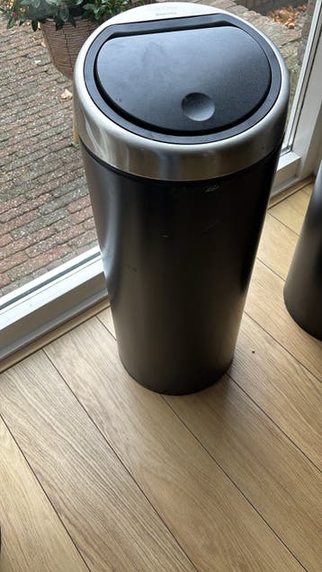Brabantia prullenbak met touch deksel