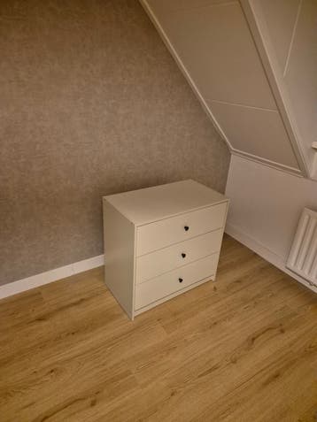 2x IKEA ladekast met 3 lades - Wit/beige