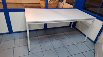 Grijs bureau tafel 160x80