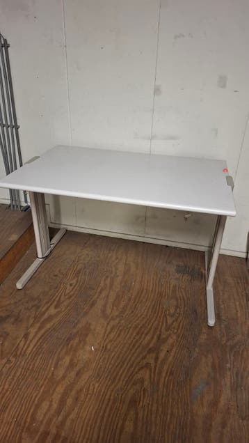 burea wit/grijs 80 x 120 hoogte verstelbaar
