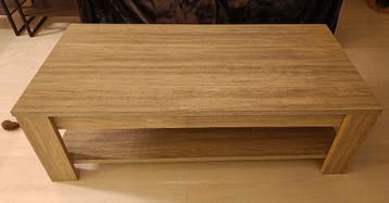 Salontafel, licht grenen.
