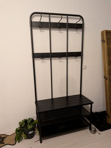 IKEA NIPÅSEN kapstok en bank met schoenenberger