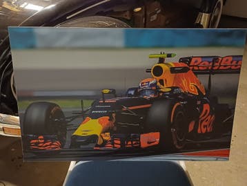 Red Bull F1 Foto op Kunststof Plaat - 80x50cm