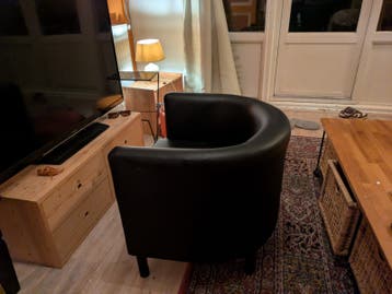 Leuk zwart stoeltje - Gratis af te halen in Amsterdam