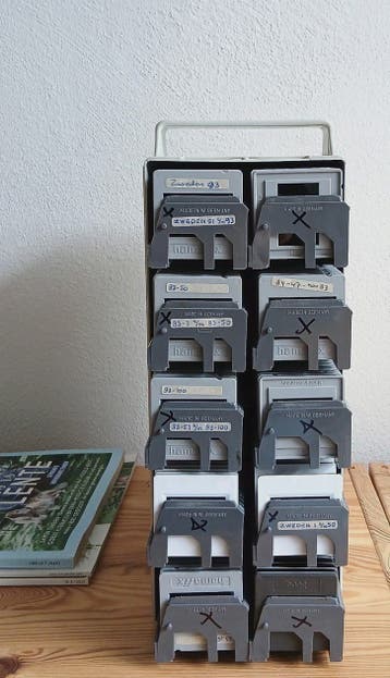 Vintage Dia's in Koffer-Box, (Art _ Frames)
