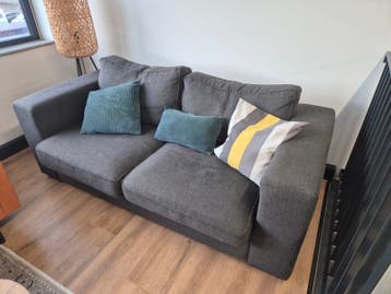 Comfortabele 2-zitsbank - 198x89 cm grijs gratis