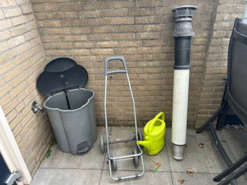 Prullenbak - gieter - frame trolly