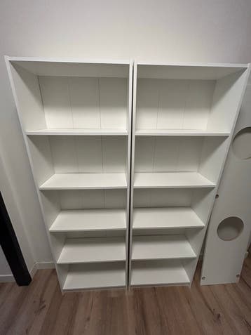 2x Witte Boekenkast met 5 Planken- Gratis afhalen (z.s.m.)