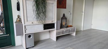TV-meubel / Dressoir - Wit gebeitst hout