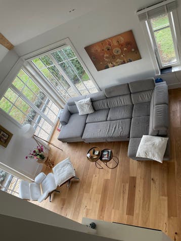 Grote loungebank met uitschuifbare functie