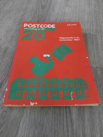 Vintage  POSTCODE GIDS  PTT POST , 1987