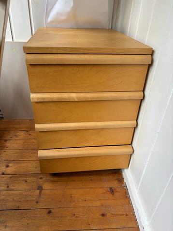 Handig ladekastje voor onder bureau - 4 laden