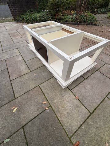 GRATIS Robuust onderstel salontafel (excl. blad)