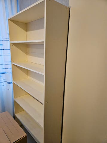 Gratis ophalen Boekenkast breed 80 x hoog 200 x diep 27